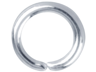 Silver Plated Jump Ring Round 4.5mm Pack of 100 - Standard Image - 1