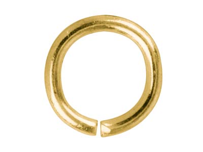 Gold Plated Jump Ring Round 8.8mm  Pack of 100 - Standard Image - 2