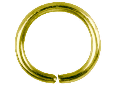 Gold Plated Jump Ring Round 12.5mm Pack of 100 - Standard Image - 1