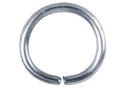 Silver Plated Jump Ring Round      12.5mm Pack of 100 - Standard Image - 1
