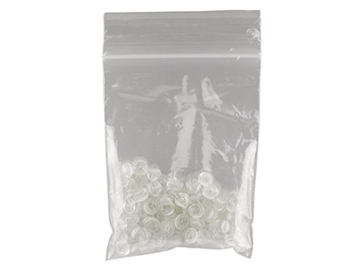 Plastic Ear Backs Pack of 100 - Standard Image - 4