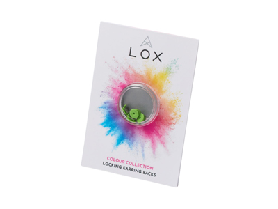 Lox Green Secure Earring Scrolls   Pack of 4