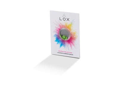 Lox Green Secure Earring Scrolls   Pack of 4 - Standard Image - 2