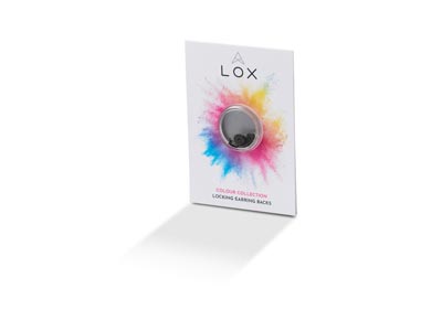 Lox Black Secure Earring Scrolls   Pack of 4 - Standard Image - 2