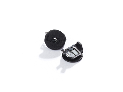 Lox Black Secure Earring Scrolls   Pack of 4 - Standard Image - 3