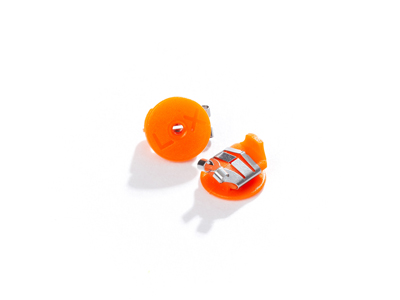 Lox Orange Secure Earring Scrolls  Pack of 4 - Standard Image - 3