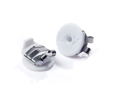 Lox Silver Tone Secure Earring     Scrolls Pack of 4 - Standard Image - 3