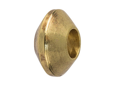 Gold Plated 7x4mm Turned Spacers   Large, Pack of 25