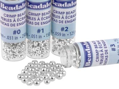 Base Metal Crimp Tube Variety Set  0-3 Silver Plated Beadalon - Standard Image - 1