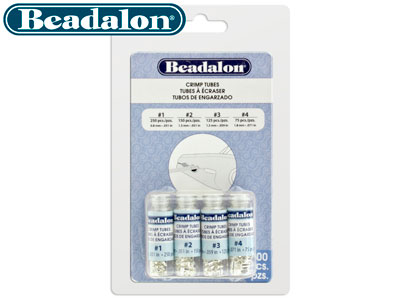 Base Metal Crimp Tube Variety Set  0-3 Silver Plated Beadalon - Standard Image - 3