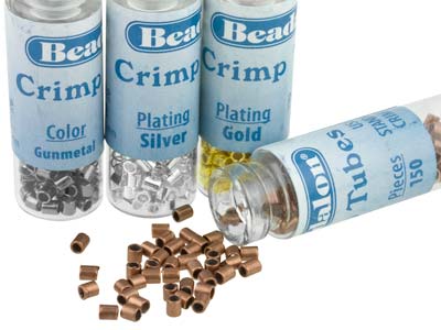 Base Metal Crimp Tube Variety Set  Size 2 Various Finshes Beadalon