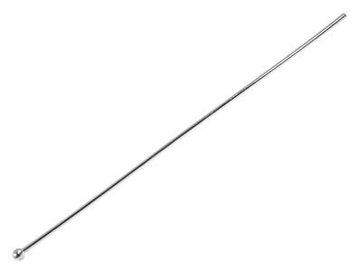 Silver Plated Ball Head Pins 50mm  Pack of 50
