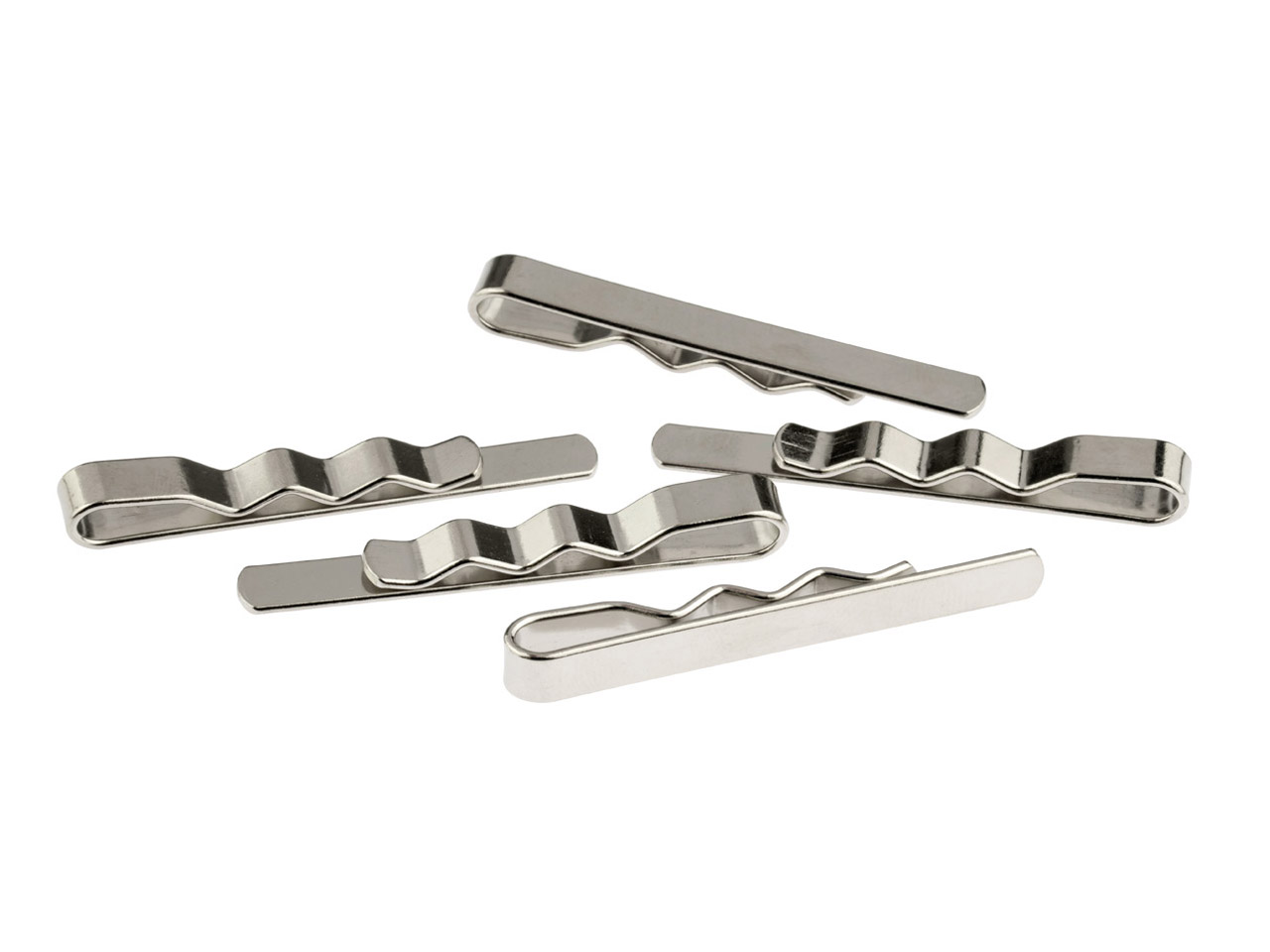 6mm X 50mm Pack of 5 Cooksongold Nickel Plated Tie Slide