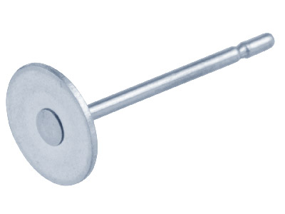 Surgical Steel 5mm Flat Disc And   Post, Pack of 10