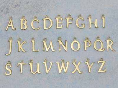 9ct Yellow Gold Letter A Initial   Charm - Standard Image - 4