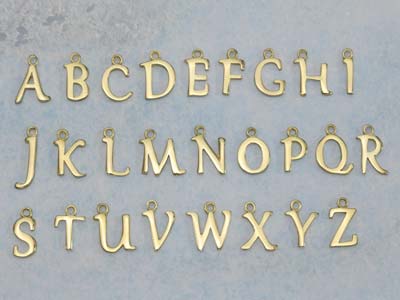 9ct Yellow Gold Letter E Initial   Charm - Standard Image - 4