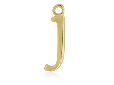 9ct Yellow Gold Letter J Initial   Charm - Standard Image - 1