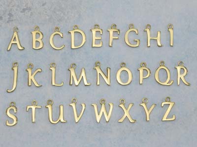 9ct Yellow Gold Letter J Initial   Charm - Standard Image - 4