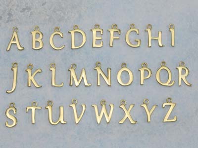 9ct Yellow Gold Letter K Initial   Charm - Standard Image - 4