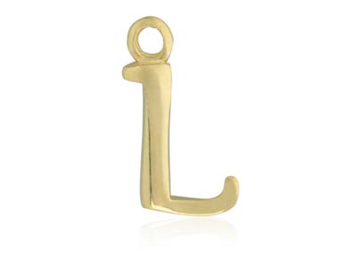 9ct Yellow Gold Letter L Initial   Charm - Standard Image - 1