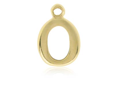 9ct Yellow Gold Letter O Initial   Charm - Standard Image - 1