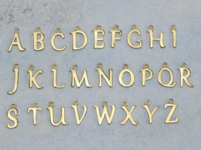 9ct Yellow Gold Letter R Initial   Charm - Standard Image - 4