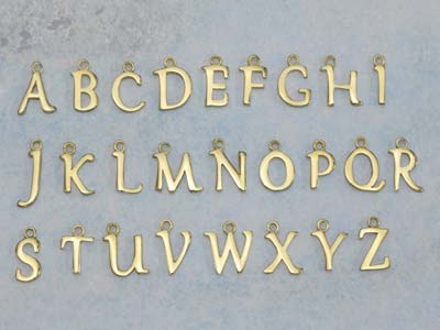 9ct Yellow Gold Letter S Initial   Charm - Standard Image - 4