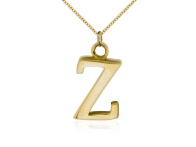 9ct Yellow Gold Letter Z Initial   Charm - Standard Image - 2