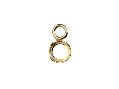 9ct Yellow Gold 3mm Round Bezel Cup