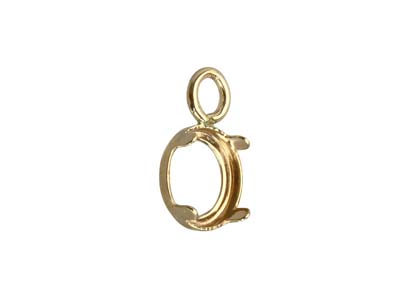 9ct Yellow Gold 4mm Round Bezel Cup - Standard Image - 2