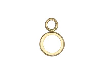 9ct Yellow Gold 4mm Round Bezel Cup - Standard Image - 3