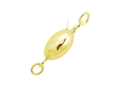 9ct Yellow Gold Plain Ball Clasp   8mm - Standard Image - 3