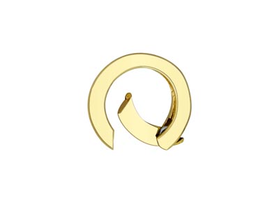 9ct Yellow Gold Round Spring Gate  Clasp 12mm - Standard Image - 2