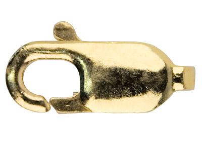 9ct Yellow Gold Lobster Claw Oval  9mm