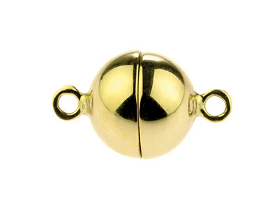 9ct Yellow Gold Magnetic Ball Clasp 8mm - Standard Image - 2