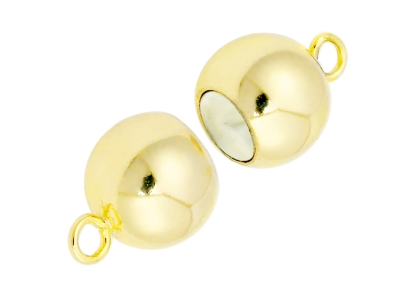 9ct Yellow Gold Magnetic Peanut    Clasp 8mm - Standard Image - 2