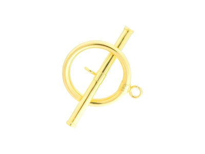 9ct Yellow Gold 15mm Ring And Bar Toggle Set - Standard Image - 2