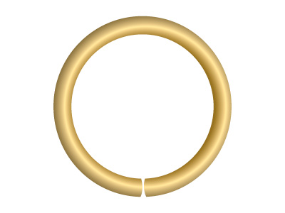 9ct Yellow Gold Open Jump Ring     Heavy 7mm - Standard Image - 2