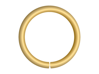 9ct Yellow Gold Open Jump Ring     Light 6mm - Standard Image - 2