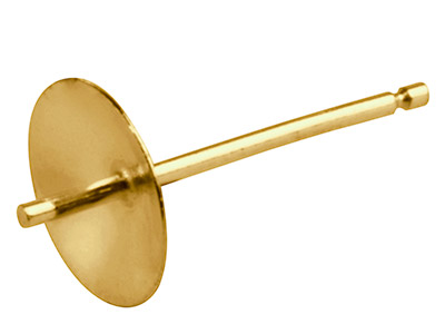 9ct-Yellow-Gold-Cup-Peg-Post-4mm,--301