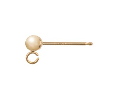 9ct Yellow Gold Bead And Ring 4mm - Standard Image - 1