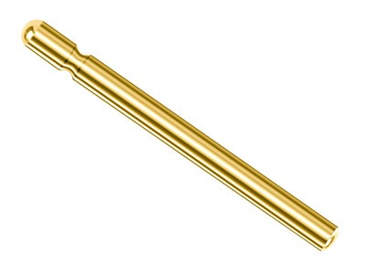 9ct Yellow Gold Ear Pin, 9.5 X     0.8mm, Pack of 6, 100% Recycled    Gold - Standard Image - 1