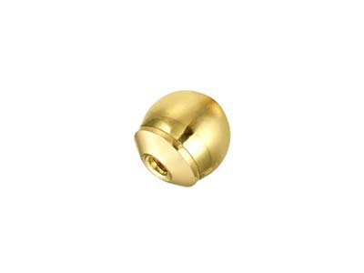 9ct Yellow Gold 4mm Threaded Ball  Stud And Ear Back - Standard Image - 3