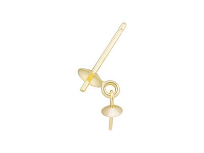 9ct Yellow Gold Cup And Peg With   3mm Drop Cup