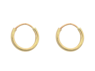 9ct-Yellow-Gold-Endless-Hoops-8mm--Pa...