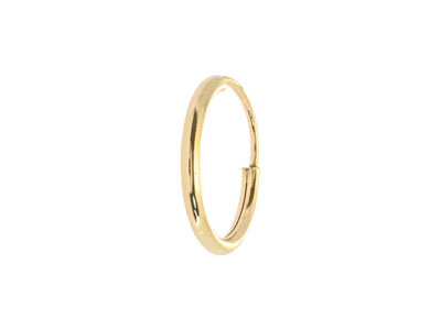 9ct Yellow Gold Endless Hoops 10mm Pack of 2 - Standard Image - 4