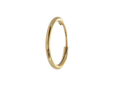 9ct Yellow Gold Endless Hoops 12mm Pack of 2 - Standard Image - 4