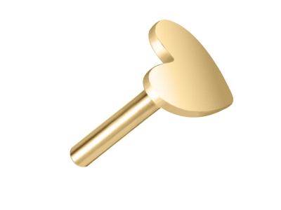 9ct-Yellow-Gold-Heart-Labret-Tube--4.5mm