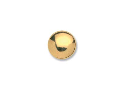 9ct Yellow Gold Button Stud 3mm - Standard Image - 2