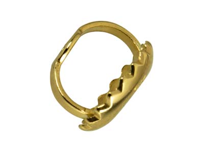 9ct Yellow Gold Heavy Threaded     Scroll, 100% Recycled Gold - Standard Image - 3